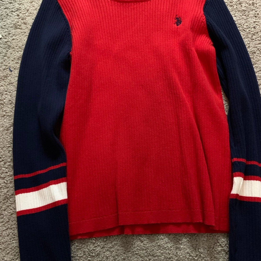 U.S. Polo Assn. Red Knit Sweater